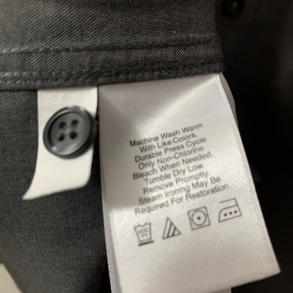 Grey Long Sleeve Eddie Bauer Button Up - Picture 6 of 6